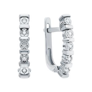 золотые серьги с бриллиантами