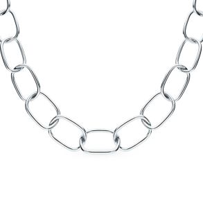 серебряное шейное украшение