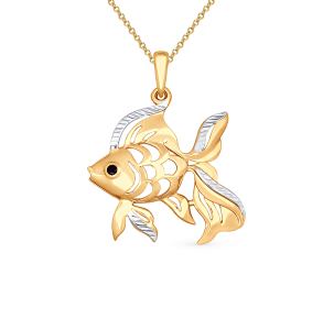 золотая подвеска с фианитами SOKOLOV 035049*