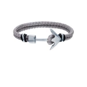 браслет из каучука со сталью