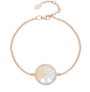 золотой браслет с фианитами