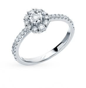 золотое кольцо с бриллиантами