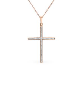 золотая подвеска с бриллиантами