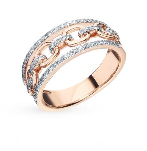 золотое кольцо с бриллиантами