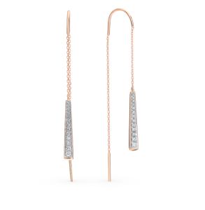 золотые серьги с бриллиантами