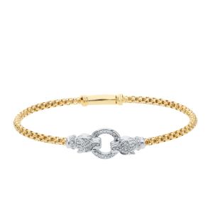 серебряный браслет с фианитами