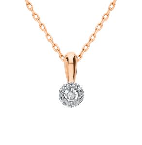 золотая подвеска с фианитами