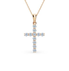 золотая подвеска с бриллиантами