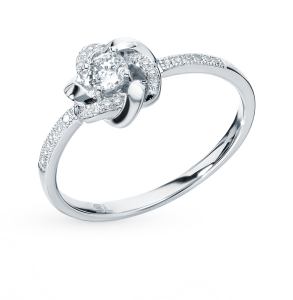 золотое кольцо с бриллиантами