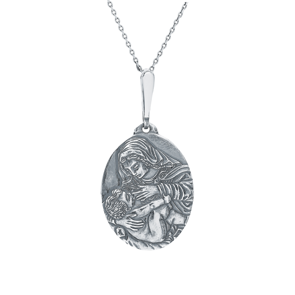 Серебряная подвеска "Богородица" в Краснодаре