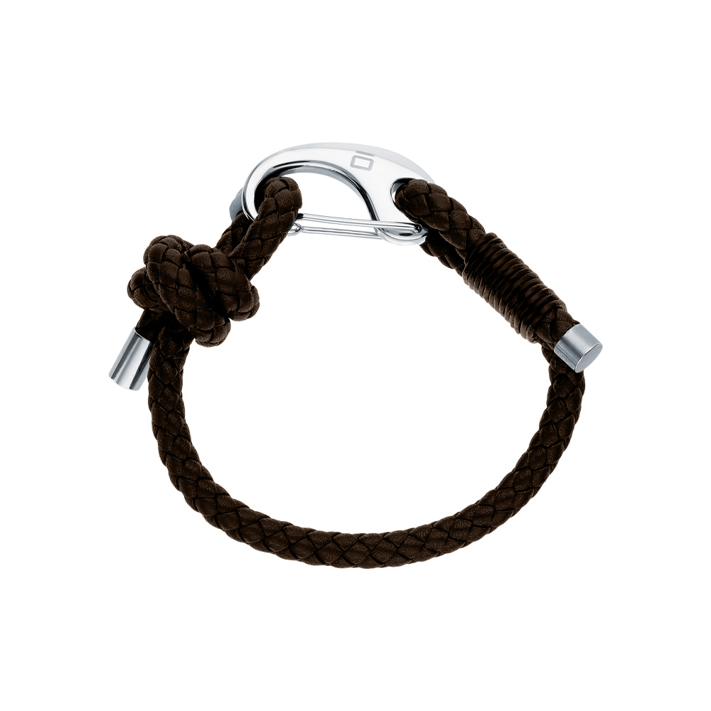 Фото «Кожаный браслет с каучуком и со сталью»