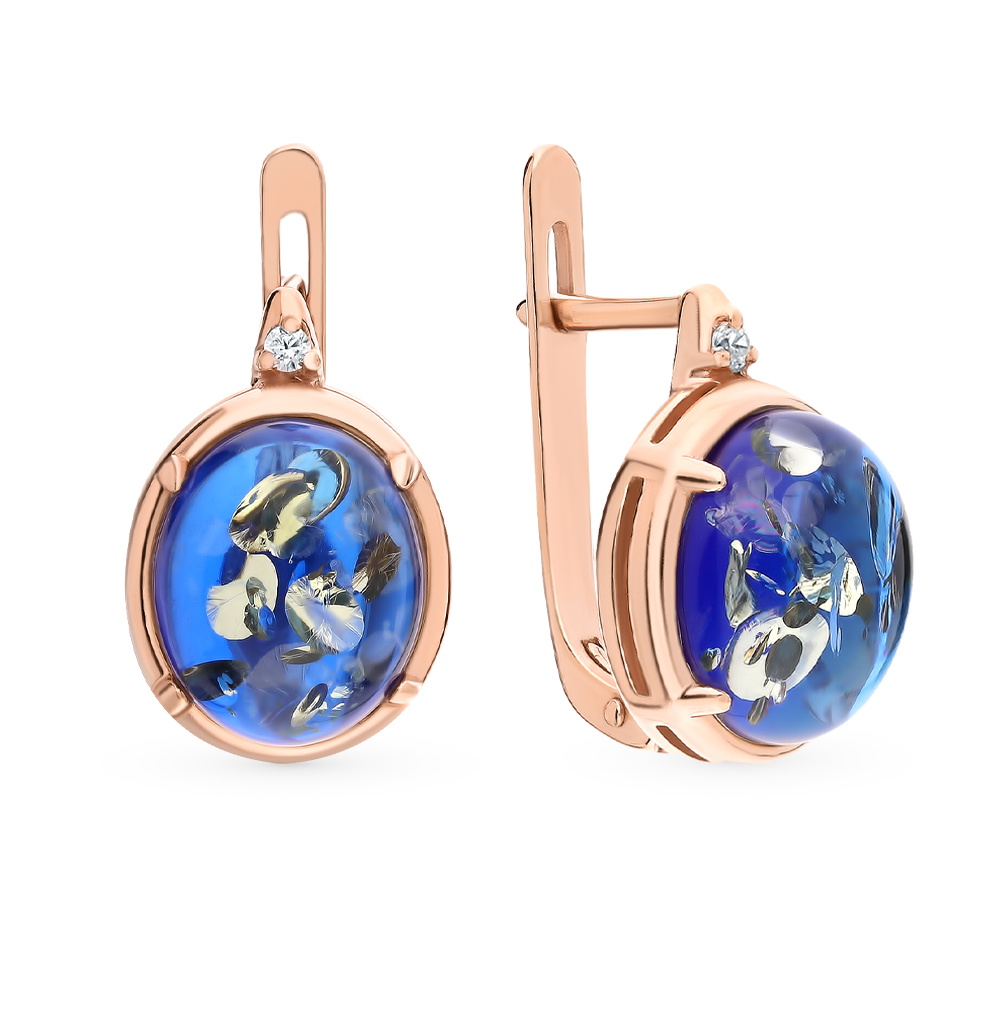 Серебряные серьги с синим янтарем: элегантные украшения для особых случаев