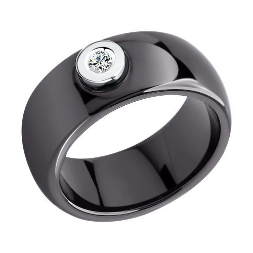 Фото «Золотое кольцо с бриллиантами SOKOLOV 6015002»