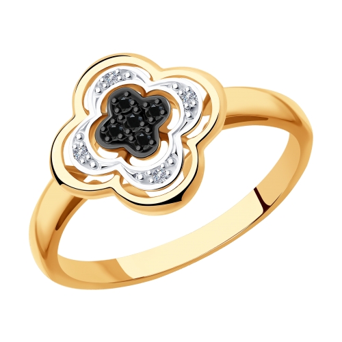 Фото «Золотое кольцо с бриллиантами SOKOLOV 7010060»