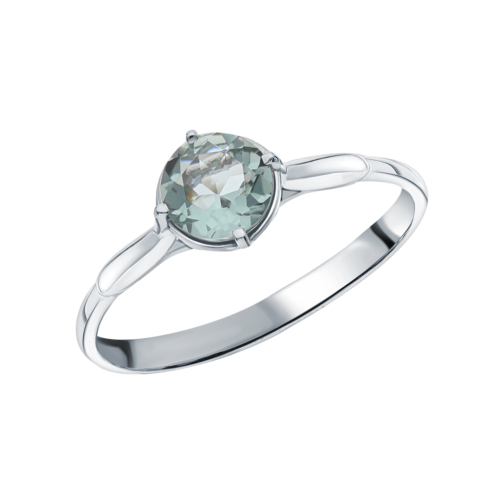 Фото «Серебряное кольцо с празиолитом»