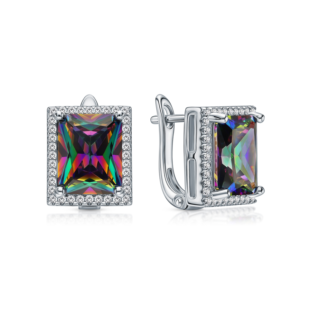 Серебряные серьги с фианитами в Самаре