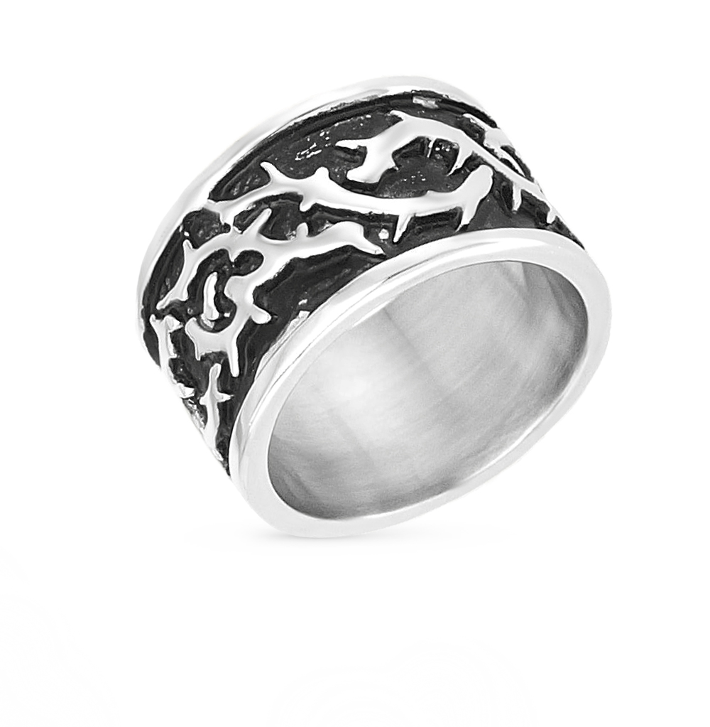 Фото «Стальное кольцо с эмалью»