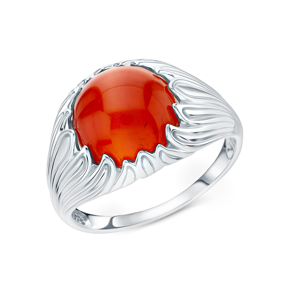Серебряное кольцо с сердоликом в Самаре