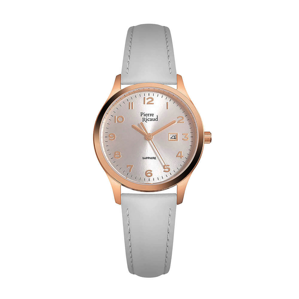 Женские кварцевые часы P51028.9G27Q на кожаном ремешке с сапфировым стеклом в Краснодаре