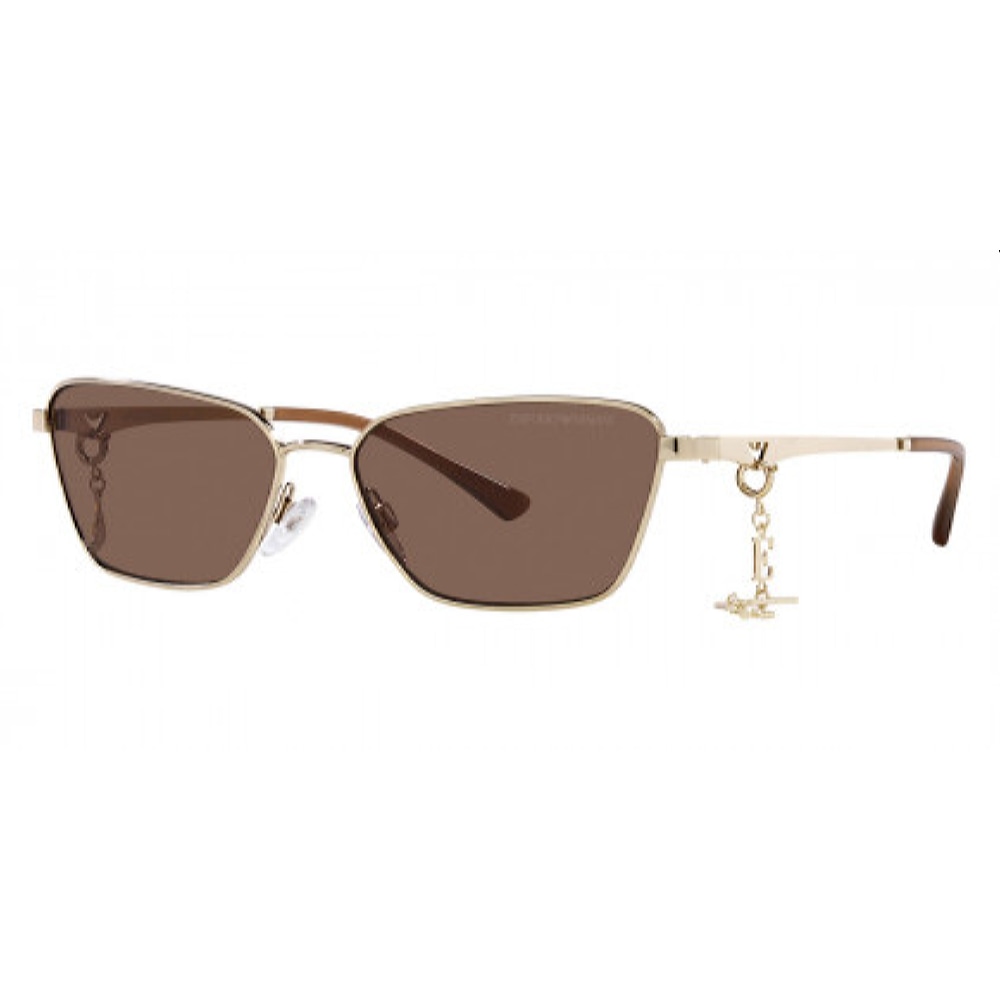 Женские солнцезащитные очки из Италии марки EMPORIO ARMANI из коллекции Square модель 0EA214130137356 в Новосибирск