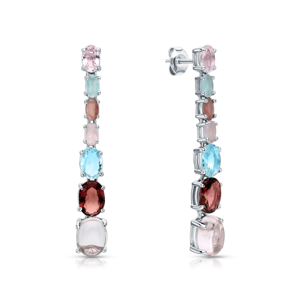 Серебряные серьги с фианитами в Самаре