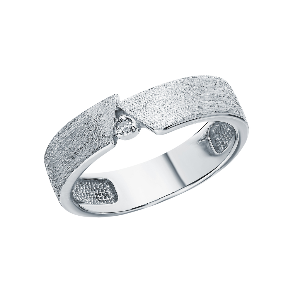 Серебряное кольцо с бриллиантами в Ростовe-на-Дону