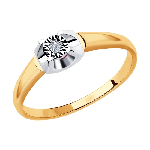 Золотое кольцо с бриллиантами SOKOLOV 1011812 в Екатеринбурге