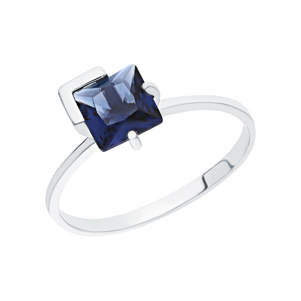 Фото «Серебряное кольцо с ювелирными кристаллами»