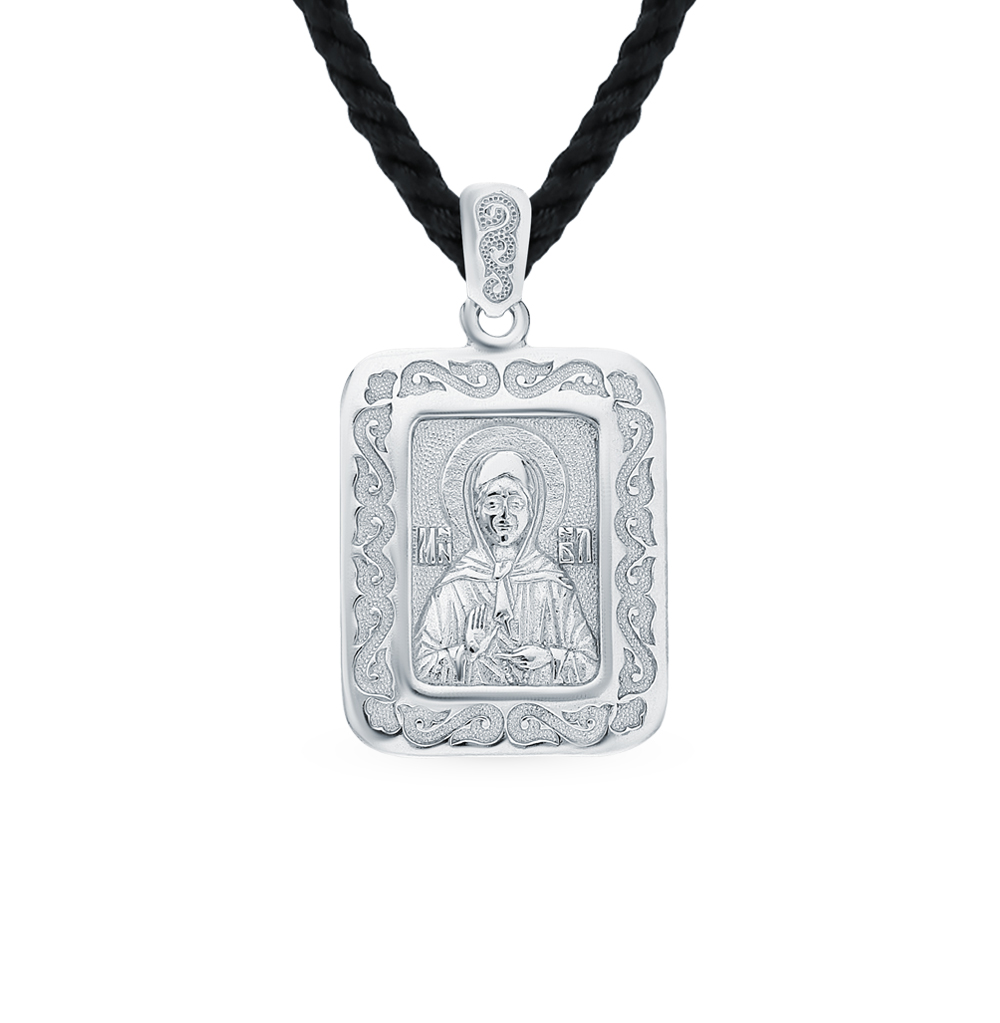 Серебряная подвеска "Святая Блаженная Матрона" в Самаре