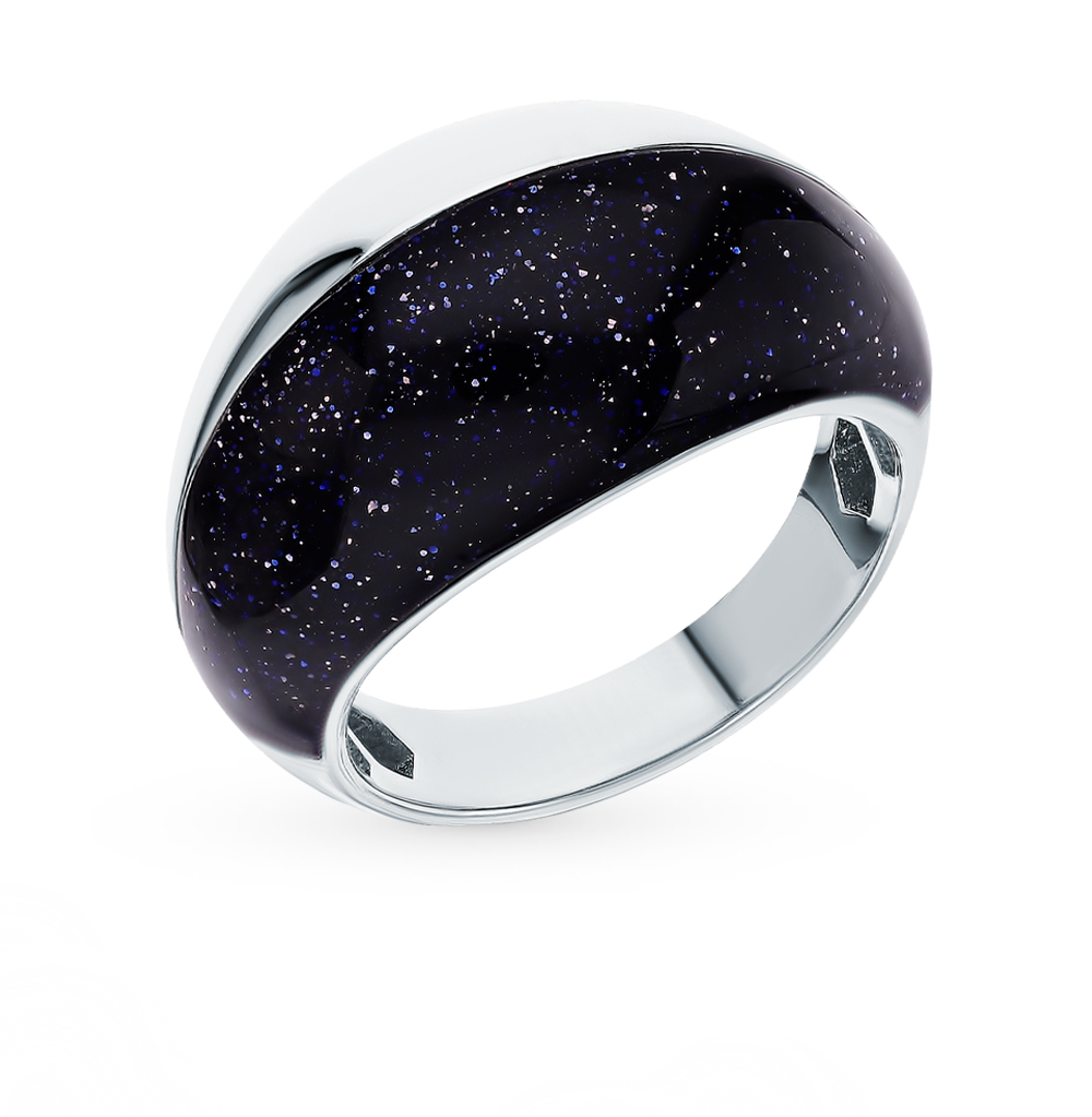 Серебряное кольцо с авантюрином в Самаре