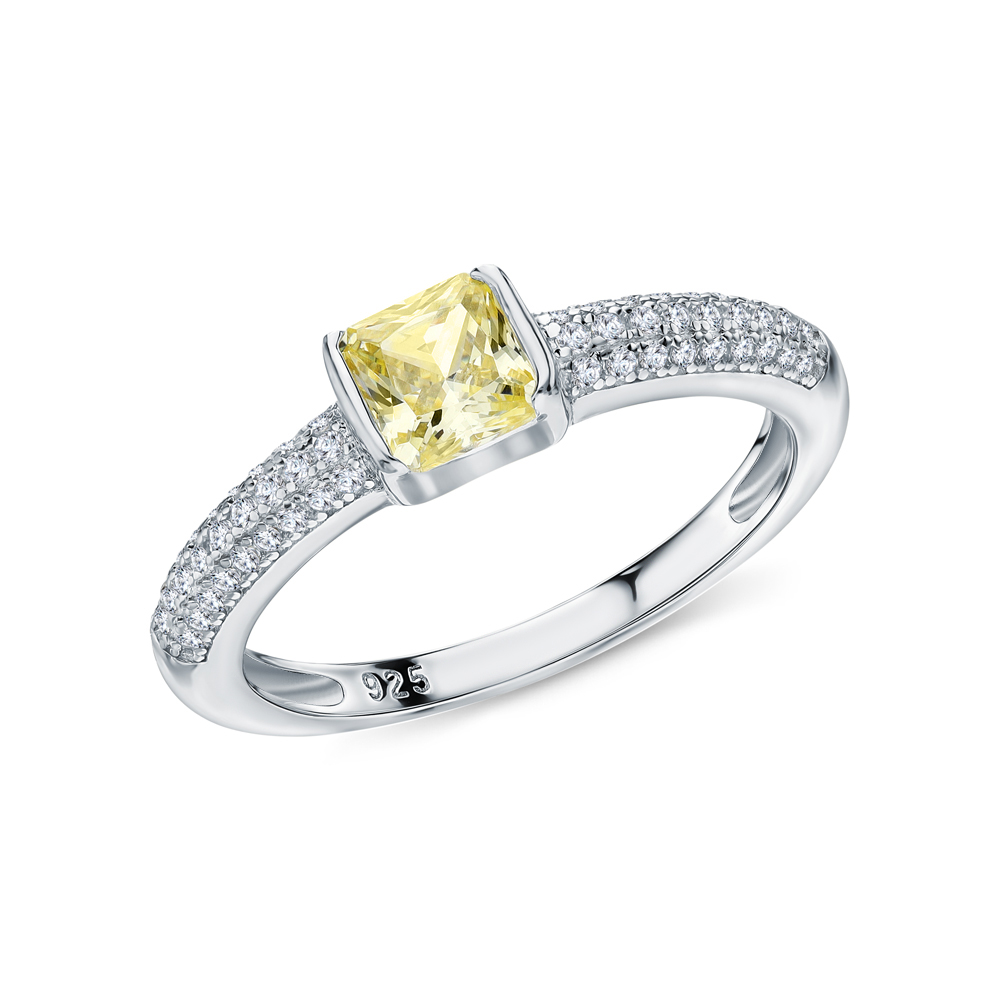 Серебряное кольцо с фианитами в Самаре