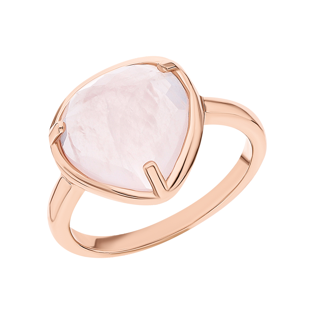 Серебряное кольцо с кварцами розовыми в Самаре