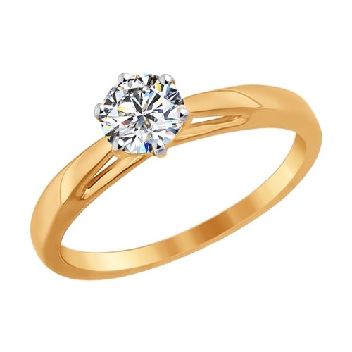 Золотое кольцо с фианитами SOKOLOV 81010209* в Краснодаре