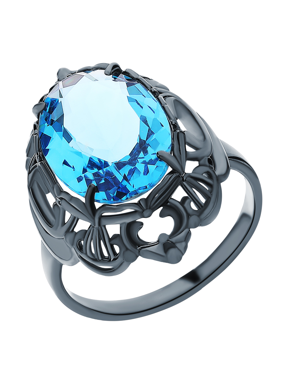 Серебряное кольцо с топазами в Новосибирске