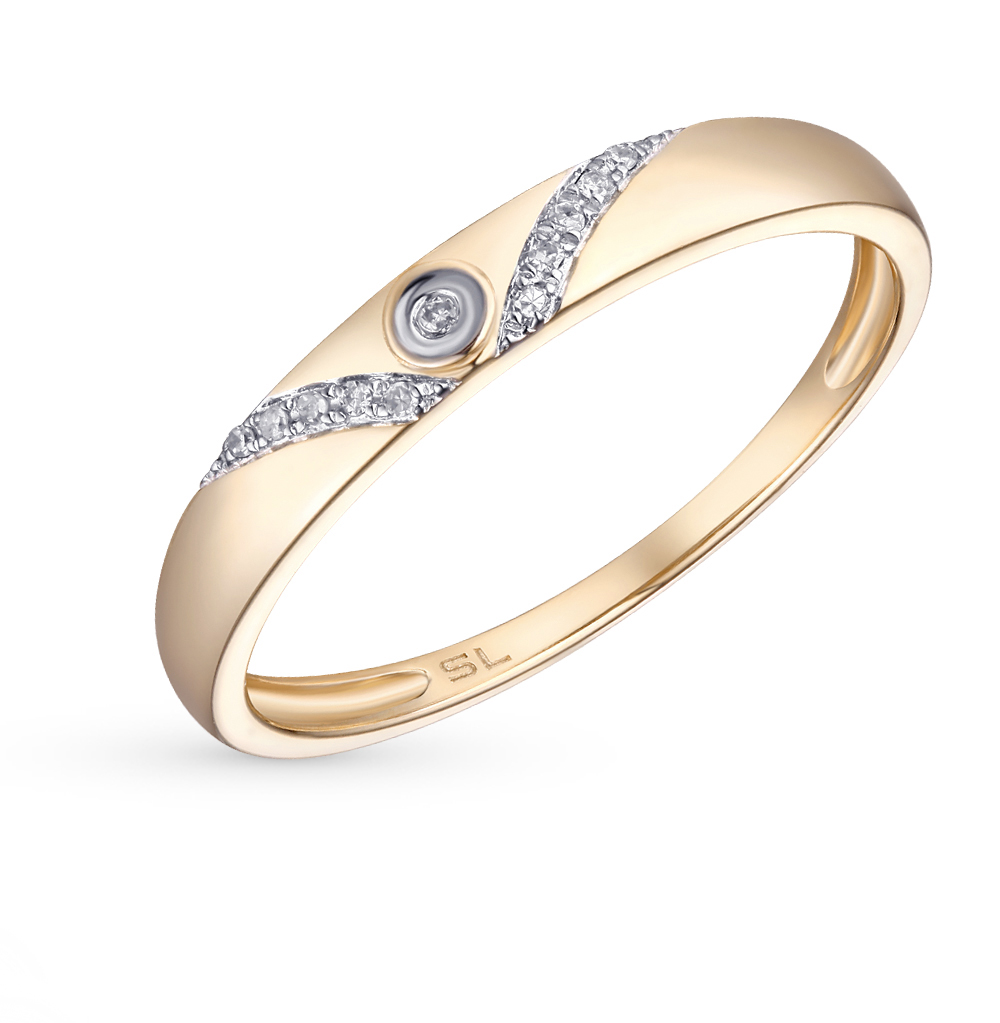 Золотое кольцо с бриллиантами в Краснодаре