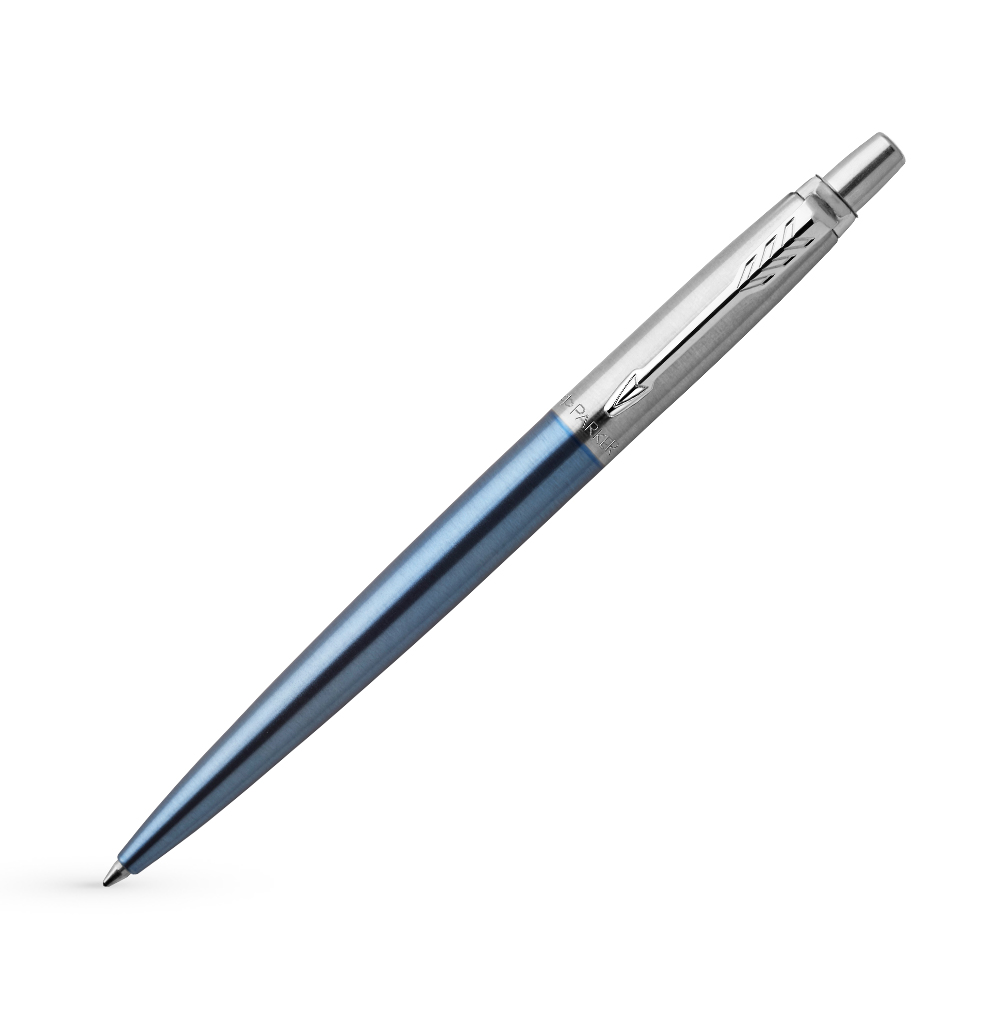 Шариковая ручка Parker Jotter Essential, Waterloo Blue CT, стержень: Mblue, 1953191 в Самаре
