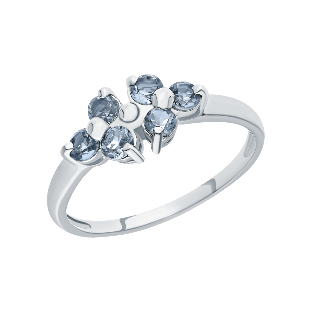 Серебряное кольцо с топазами в Самаре