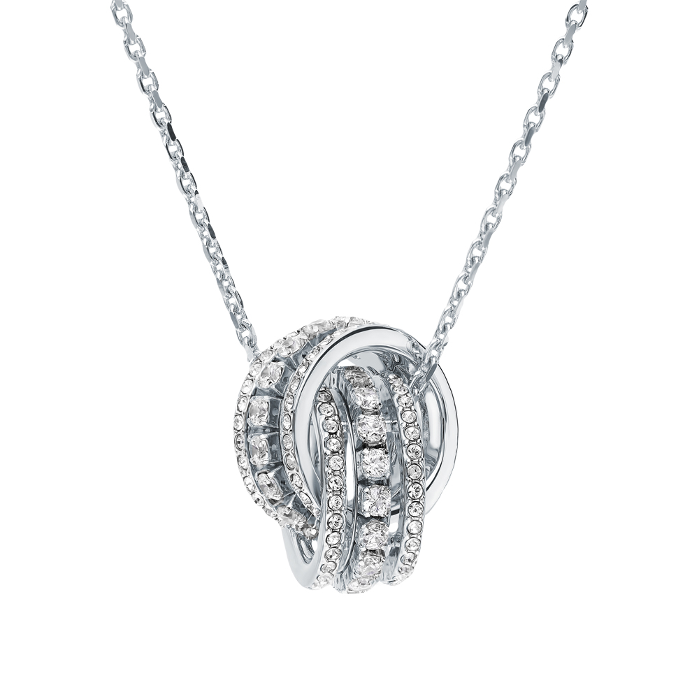 Фото «Стальной кулон в подарочной упаковке с кристаллами  Swarovski»