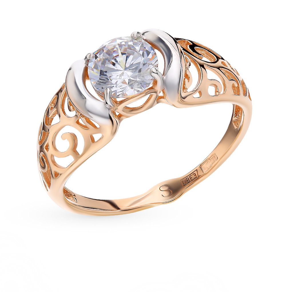 Золотое кольцо с фианитами SOKOLOV 017827* в Самаре