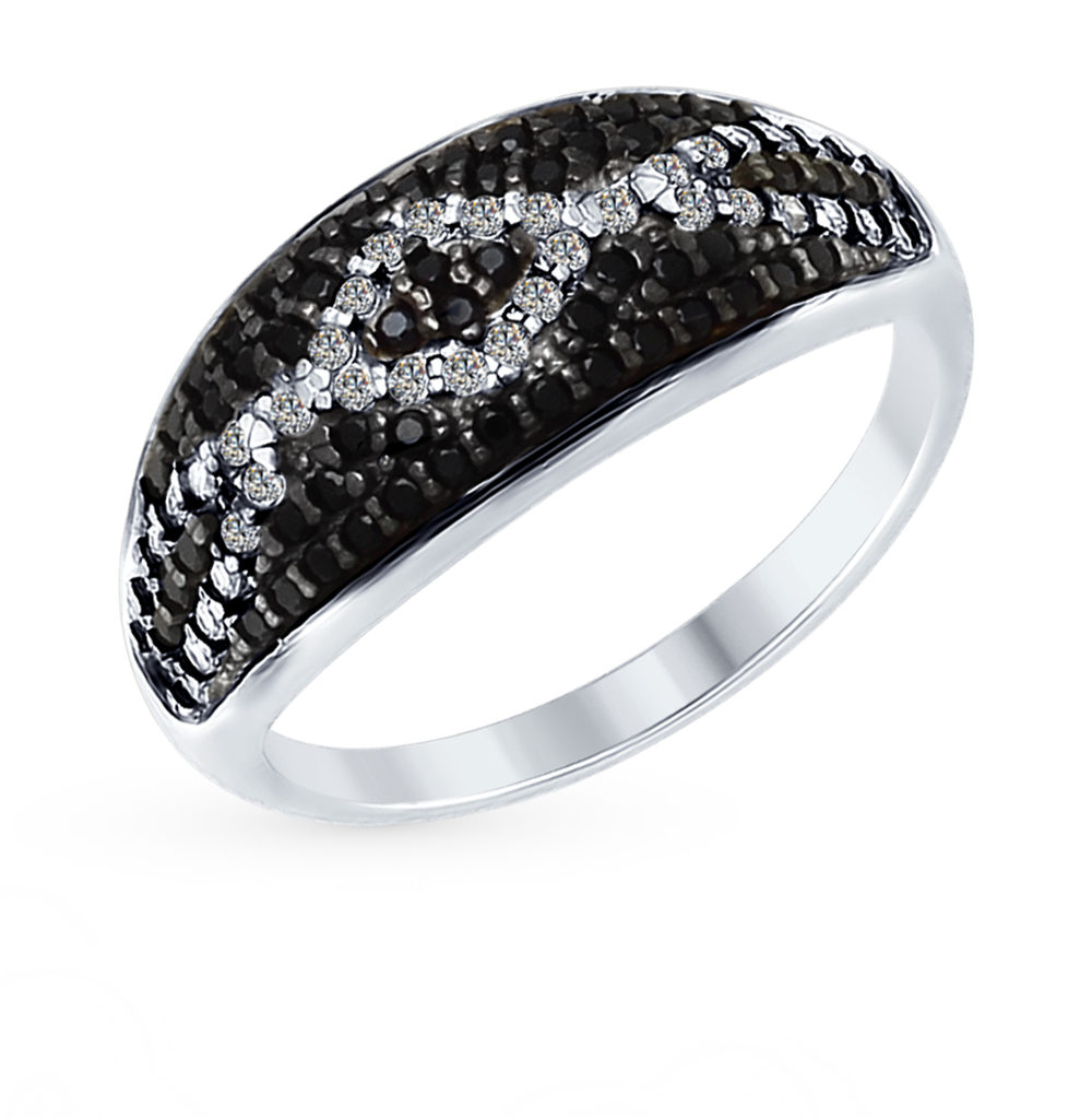 SOKOLOV серебро кольцо с фианитом 925