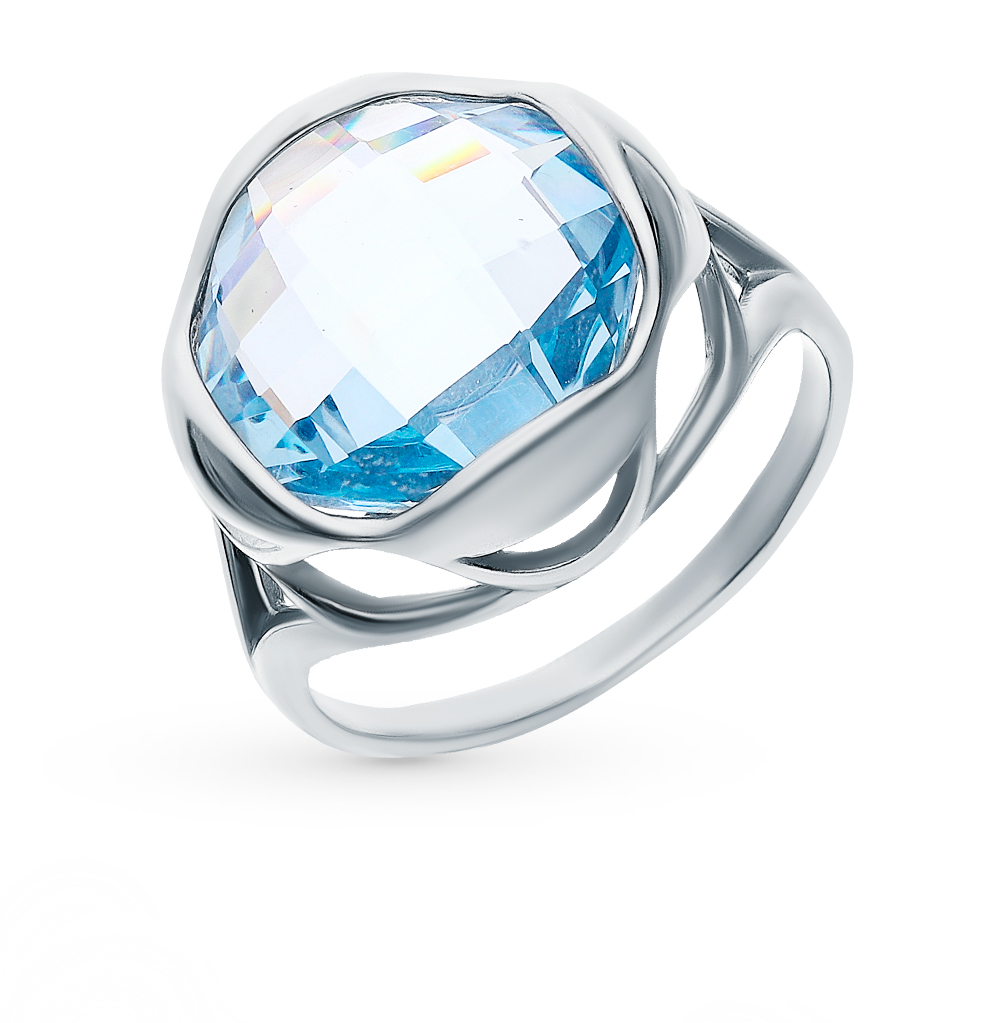 Серебряное кольцо с топазами в Екатеринбурге