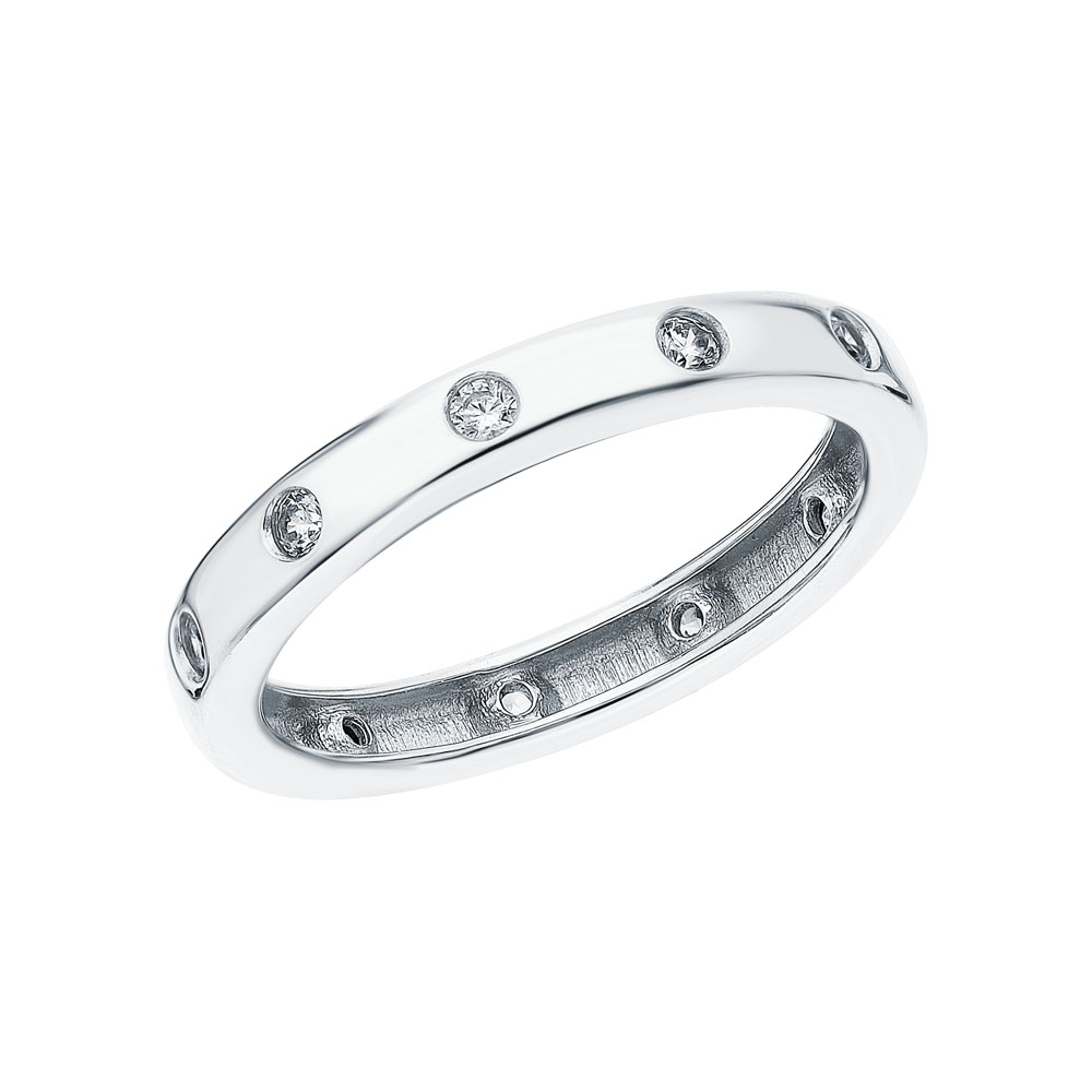 Серебряное кольцо с фианитами SOKOLOV 94012490 в Санкт-Петербурге