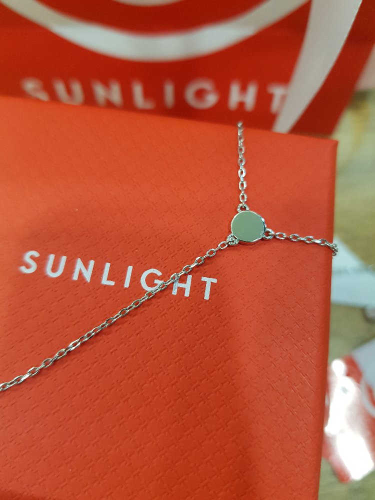 Серебряное шейное украшение SUNLIGHT: белое серебро 925 пробы — купить ...