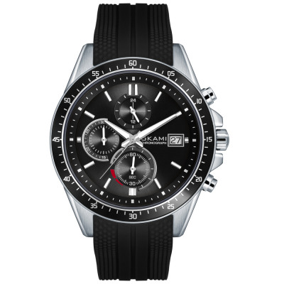 QPさま Часы мужские OKAMI OKAMI KT2-46-4-YYA-B3-SNS: сталь — купить в